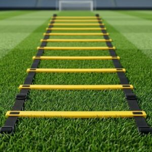 Koordinationsleiter für Agility- und Fitnessübungen, verstellbare Kunststoffrungen